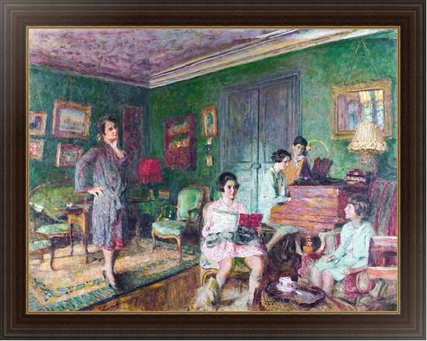 Постер Мадам Андре Вормсер и ее дети с типом исполнения На холсте в раме в багетной раме 1.023.151