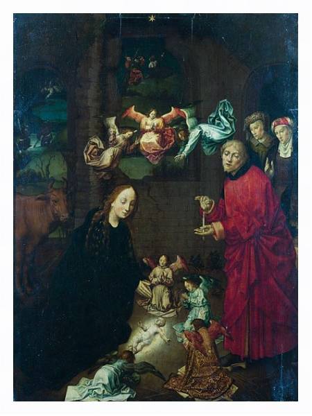 Постер Рождение Христа с типом исполнения На холсте в раме в багетной раме 221-03