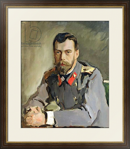 Постер Portrait of Nicholas II, 1900 1 с типом исполнения Под стеклом в багетной раме 1.023.036