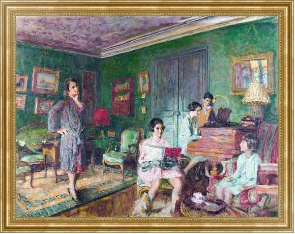 Постер Мадам Андре Вормсер и ее дети с типом исполнения На холсте в раме в багетной раме NA033.1.051