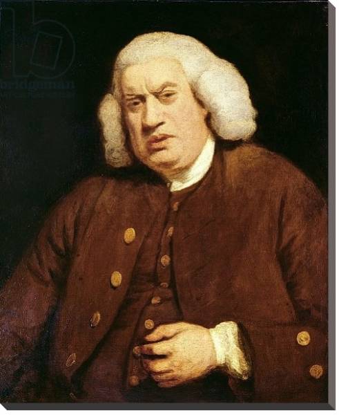 Постер Portrait of Dr. Samuel Johnson с типом исполнения На холсте без рамы