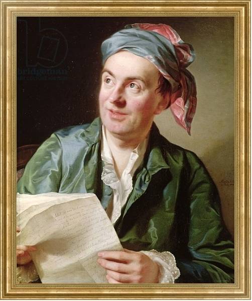 Постер Portrait of Jean-Francois Marmontel 1767 с типом исполнения На холсте в раме в багетной раме NA033.1.051