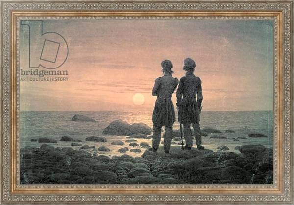 Постер Two Men by The Sea с типом исполнения На холсте в раме в багетной раме 484.M48.310