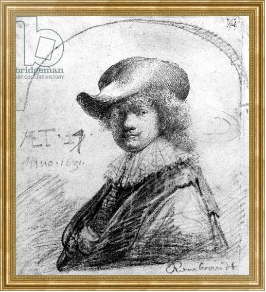 Постер Self Portrait, c.1633 с типом исполнения На холсте в раме в багетной раме NA033.1.051