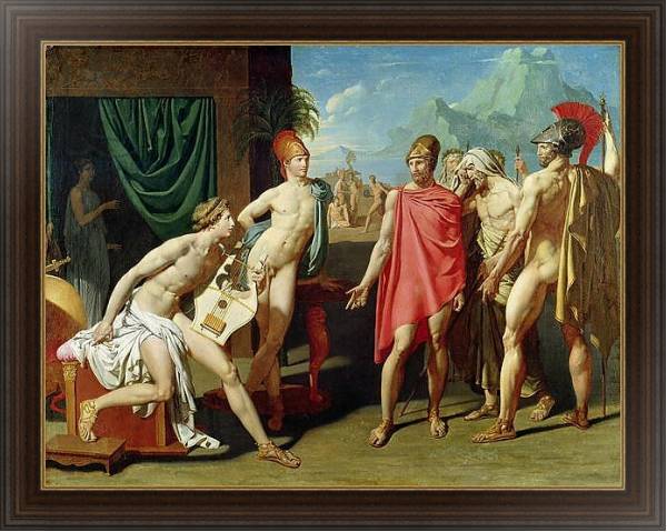 Постер Ambassadors Sent by Agamemnon to Urge Achilles to Fight, 1801 с типом исполнения На холсте в раме в багетной раме 1.023.151