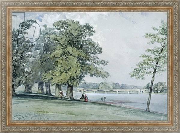 Постер View on the Serpentine, Hyde Park 2 с типом исполнения На холсте в раме в багетной раме 484.M48.310