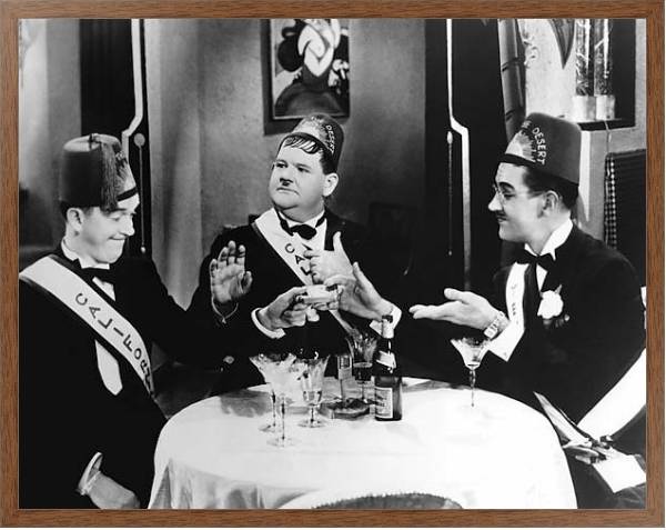 Постер Laurel & Hardy (Sons Of The Desert) с типом исполнения На холсте в раме в багетной раме 1727.4310