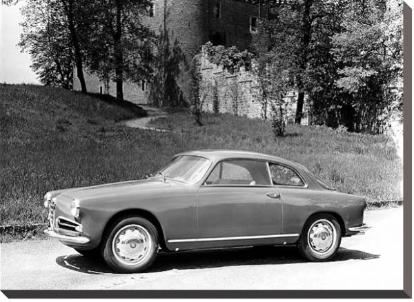 Постер Alfa Romeo Giulietta Sprint с типом исполнения На холсте без рамы