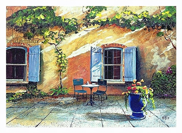 Постер Shuttered Windows, Provence, France, 1999 с типом исполнения На холсте в раме в багетной раме 221-03