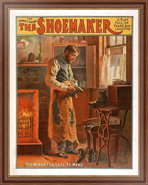 Постер The shoemaker с типом исполнения На холсте в раме в багетной раме 35-M719P-83
