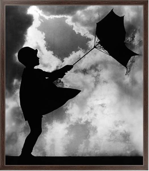 Постер История в черно-белых фото 1058 с типом исполнения На холсте в раме в багетной раме 221-02