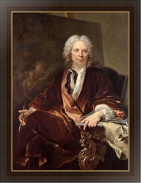 Постер Portrait of Louis Galloche 1734 с типом исполнения На холсте в раме в багетной раме 1.023.151