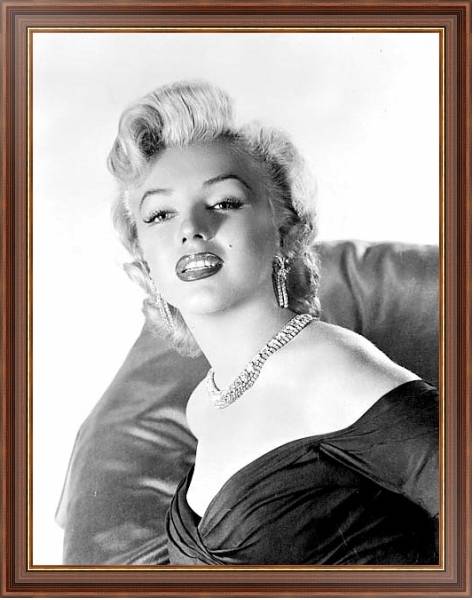 Постер Monroe, Marilyn 9 с типом исполнения На холсте в раме в багетной раме 35-M719P-83