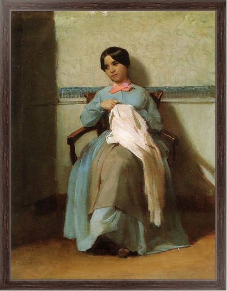 Постер A portrait of leonie bouguereau с типом исполнения На холсте в раме в багетной раме 221-02
