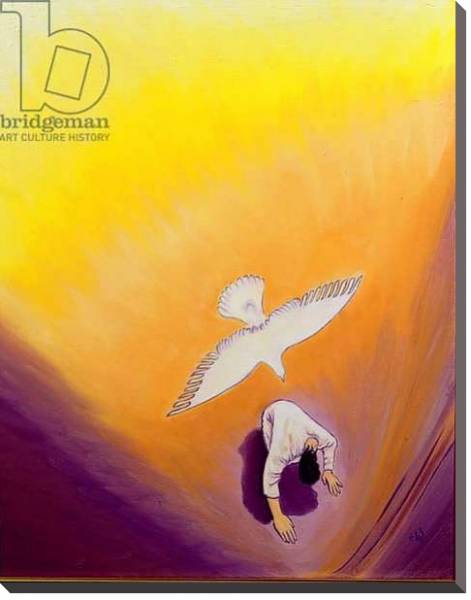 Постер The same Spirit who comforted Christ in Gethsemane can console us, 2000 с типом исполнения На холсте без рамы