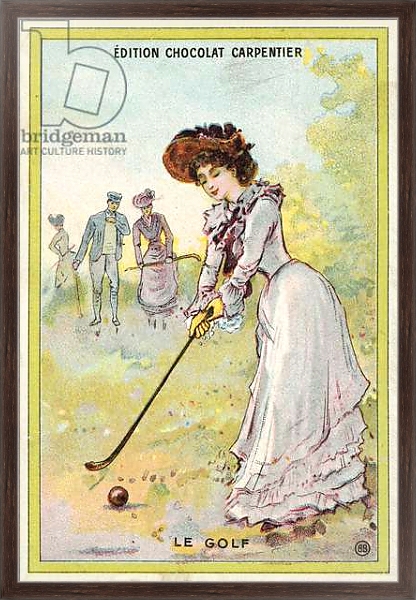 Постер Golf 1 с типом исполнения На холсте в раме в багетной раме 221-02
