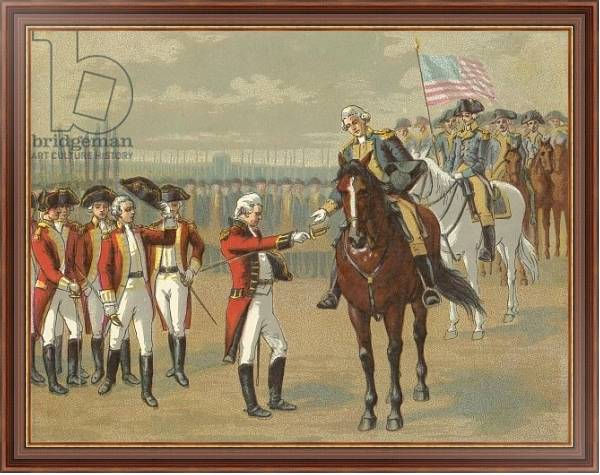 Постер The Surrender of Cornwallis с типом исполнения На холсте в раме в багетной раме 35-M719P-83