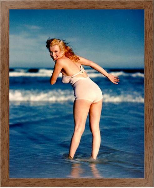 Постер Monroe, Marilyn 35 с типом исполнения На холсте в раме в багетной раме 1727.4310