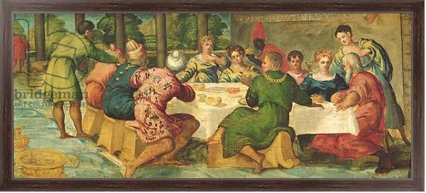 Постер King Belshazzar's Banquet, c.1543/44 2 с типом исполнения На холсте в раме в багетной раме 221-02