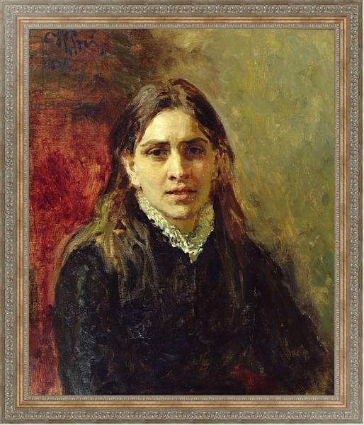 Постер Portrait of Pelageya Antipovna Strepetova 1882 с типом исполнения На холсте в раме в багетной раме 484.M48.310