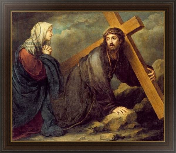 Постер Christ at Calvary с типом исполнения На холсте в раме в багетной раме 1.023.151