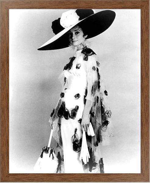 Постер Хепберн Одри 149 с типом исполнения На холсте в раме в багетной раме 1727.4310