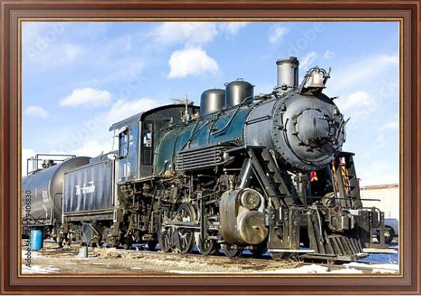 Постер Паровой локомотив, Колорадо, США с типом исполнения На холсте в раме в багетной раме 35-M719P-83