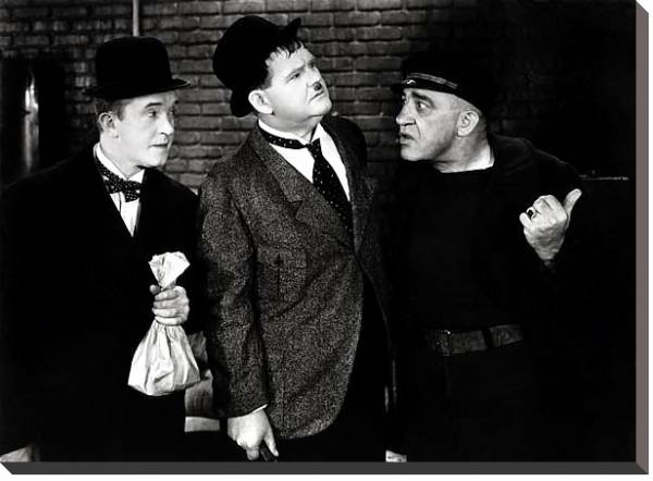 Постер Laurel & Hardy (Live Ghost, The) с типом исполнения На холсте без рамы