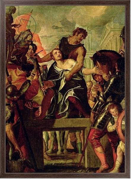 Постер Martyrdom of St. Menas с типом исполнения На холсте в раме в багетной раме 221-02