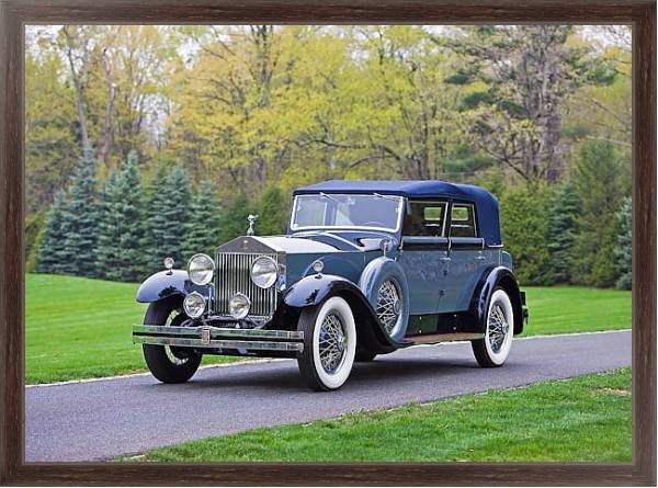 Постер Rolls-Royce Phantom Convertible Sedan by Hibbard & Darrin (I) '1929 с типом исполнения На холсте в раме в багетной раме 221-02