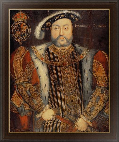 Постер Portrait of Henry VIII 2 с типом исполнения На холсте в раме в багетной раме 1.023.151