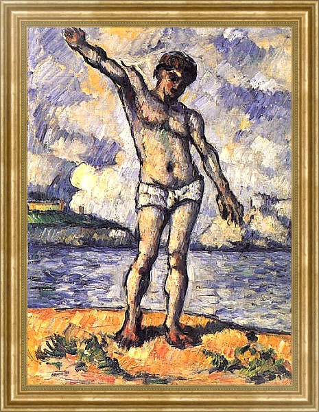 Постер Купальщик со скрещенными руками с типом исполнения На холсте в раме в багетной раме NA033.1.051