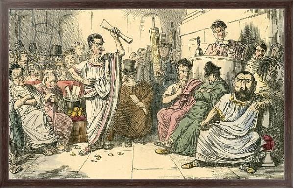 Постер Cicero denouncing Cataline с типом исполнения На холсте в раме в багетной раме 221-02