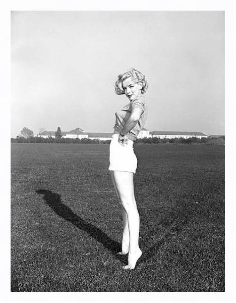 Постер Monroe, Marilyn 15 с типом исполнения На холсте в раме в багетной раме 221-03
