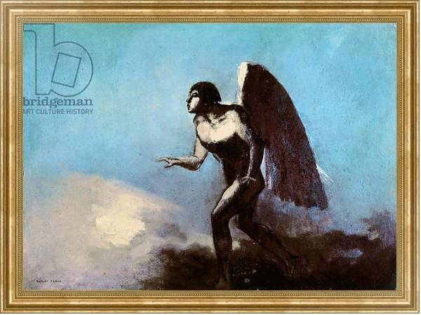 Постер The Winged Man or, Fallen Angel, before 1880 с типом исполнения На холсте в раме в багетной раме NA033.1.051