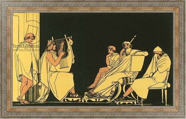 Постер Ulysses weeps at the song of Demodocus с типом исполнения На холсте в раме в багетной раме 484.M48.310