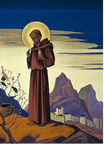 Постер Св. Франциск 2 с типом исполнения На холсте без рамы
