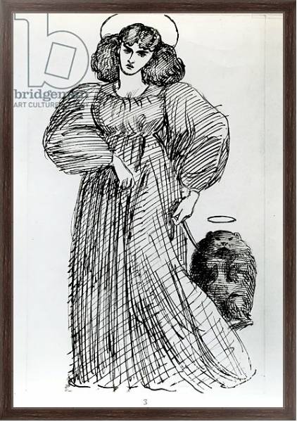 Постер Mrs. Morris and the Wombat, 1869 с типом исполнения На холсте в раме в багетной раме 221-02