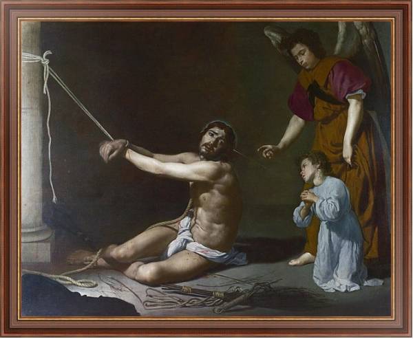 Постер Христос 2 с типом исполнения На холсте в раме в багетной раме 35-M719P-83