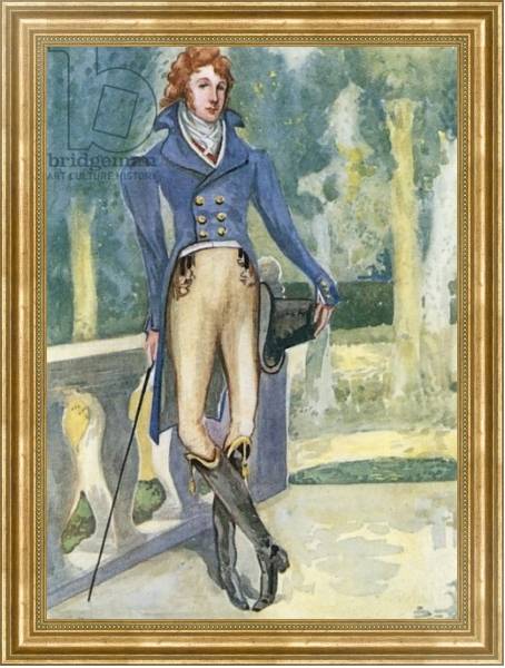 Постер A Man of the Time of George IV 1820-1830 с типом исполнения На холсте в раме в багетной раме NA033.1.051