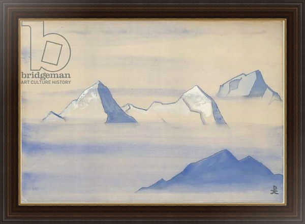Постер Himalayas, album leaf, 1934 4 с типом исполнения На холсте в раме в багетной раме 1.023.151
