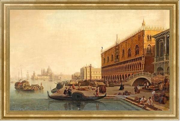 Постер Венеция 2 с типом исполнения На холсте в раме в багетной раме NA033.1.051