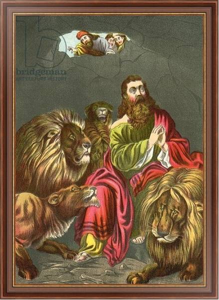 Постер Daniel in the Lions' den с типом исполнения На холсте в раме в багетной раме 35-M719P-83