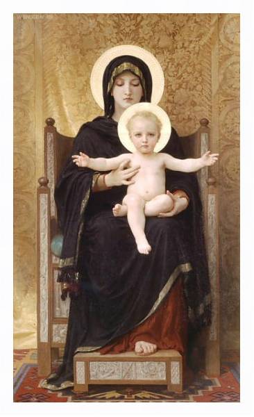 Постер Богородица с типом исполнения На холсте в раме в багетной раме 221-03