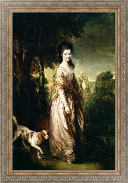 Постер Portrait of Mrs. Lowndes-Stone c.1775 с типом исполнения На холсте в раме в багетной раме 484.M48.310