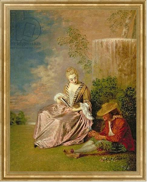 Постер The Shy Lover, 1718 с типом исполнения На холсте в раме в багетной раме NA033.1.051