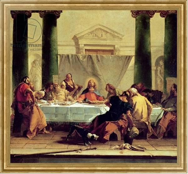 Постер The Last Supper, 1745-50 с типом исполнения На холсте в раме в багетной раме NA033.1.051