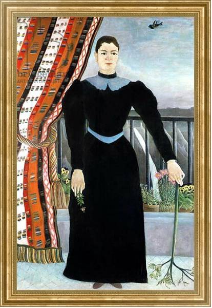 Постер Portrait of a Woman, 1895 с типом исполнения На холсте в раме в багетной раме NA033.1.051