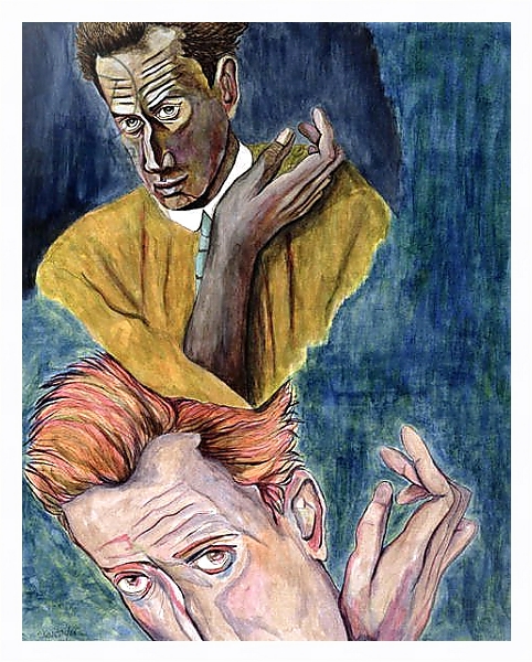 Постер Egon Schiele - Ego-Ideal с типом исполнения На холсте в раме в багетной раме 221-03