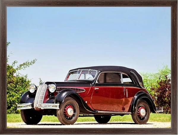Постер BMW 326 Cabriolet by Gl?ser '1936–41 с типом исполнения На холсте в раме в багетной раме 221-02